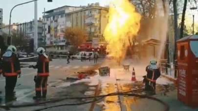 Ankara'da doğal gaz hattında patlama