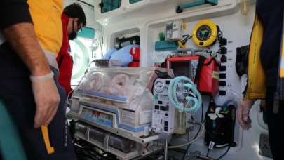 Ambulans uçak bir haftalık bebek için havalandı