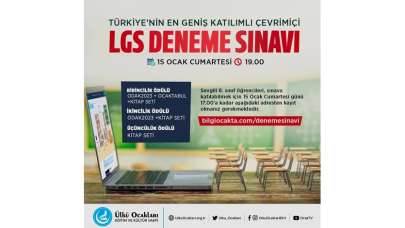 Ülkü Ocakları LGS deneme sınavı yapacak