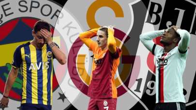 Süper Lig’de bir ilk yaşanıyor: 3 büyükler dip yaptı...