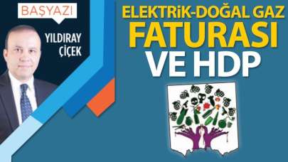 Elektrik-Doğal Gaz Faturası ve HDP