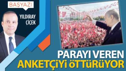 Parayı veren anketçiyi öttürüyor