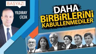 Daha birbirlerini kabullenmediler