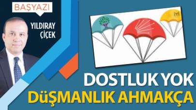 Dostluk yok, düşmanlık ahmakça