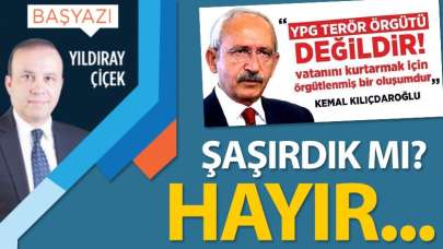 Şaşırdık mı? Hayır...