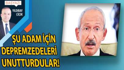 Şu adam için depremzedeleri unutturdular!