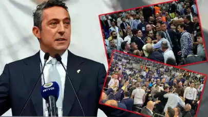 Fenerbahçe Genel Kurul'u karıştı! Ali Koç'a istifa tepkisi, konuşması yarıda kaldı