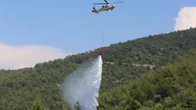 Yangın söndürme helikopteri "NEFES" Muğla'da göreve başladı