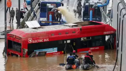 Güney Kore'de yaşanan felakette 40 kişi hayatını kaybetti