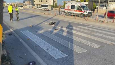 Denizli'de otomobilin çarptığı motosiklet sürücüsü öldü