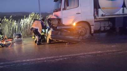 Malkara’da otomobil ile kamyon çarpıştı: 1 ölü