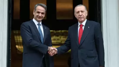 Cumhurbaşkanı Erdoğan, Miçotakis ile görüştü