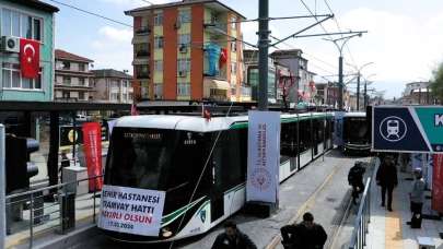 Tramvay hattı hizmete girdi! Hastaneye ulaşımı 15 dakikaya düşürecek