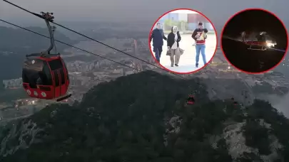 Antalya'da teleferikte mahsur kalanların tamamı kurtarıldı