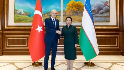 TBMM Başkanı Kurtulmuş, Özbekistan Ali Meclisi Senato Başkanı Narbayeva ile görüştü