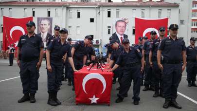 Rize'de 18 engelli birey temsili askerlik yaptı