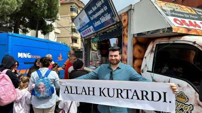 Bir vatandaş 'Allah kurtardı' lokması dağıttı