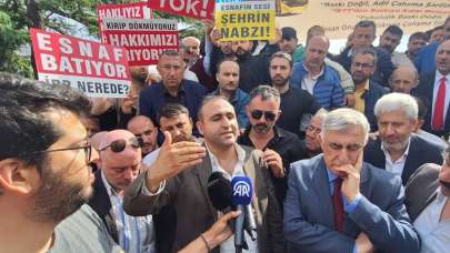 Özel halk otobüsü sahiplerinden İBB’ye protesto