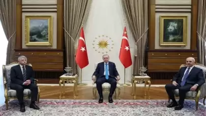 Cumhurbaşkanı Erdoğan, TBMM Başkanı Kurtulmuş'u kabul etti