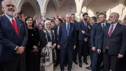 Cumhurbaşkanı Erdoğan ile Arnavutluk Başbakanı Rama, Namazgah Camii'ni ibadete açtı