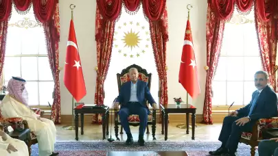 Cumhurbaşkanı Erdoğan Suudi Arabistan Dışişleri Bakanı Al-Saud'u kabul etti