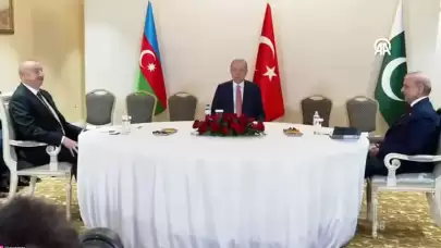 Astana'da devlet başkanları zirvesi! Cumhurbaşkanı Erdoğan Aliyev ve Şahbaz Şerif bir arada!