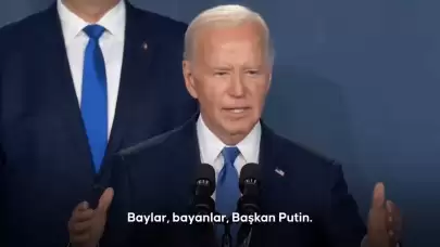 Biden, Zelenskiy'i yanlışlıkla "Putin" diyerek sahneye çağırdı