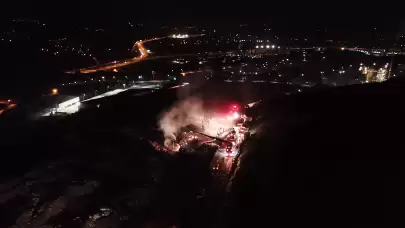 İzmit'te çöp döküm sahasındaki yangın söndürüldü