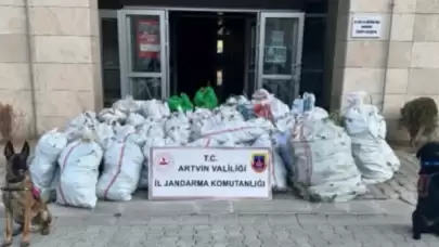 Artvin'de 502 kilogram uyuşturucu ele geçirildi