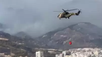 MSB: İzmir'deki yangınlar için TSK'ya ait 2 helikopter daha görevlendirildi