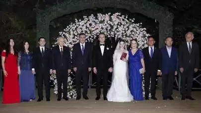 MHP Lideri Bahçeli ile Cevdet Yılmaz, nikah şahidi oldu