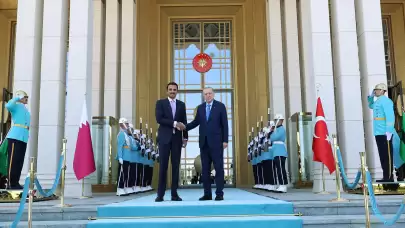 Cumhurbaşkanı Erdoğan, Katar Emiri Şeyh Temim bin Hamed Al Sani ile görüştü