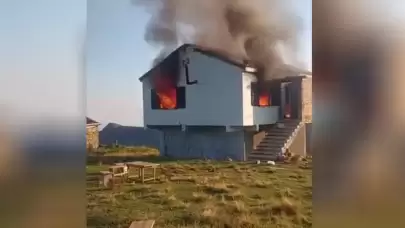 Yayla evinde yangın faciası: 3 can kaybı