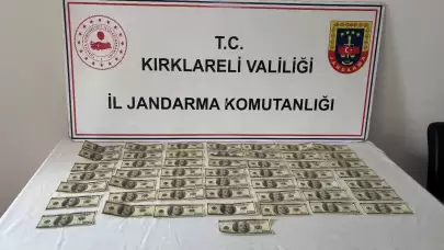 Kırklareli’nde sahte para operasyonu: 5 bin dolar ele geçirildi