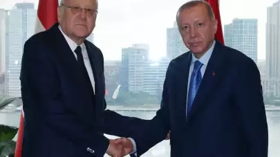 Cumhurbaşkanı Erdoğan, Lübnan Başbakanı Mikati ile bir araya geldi