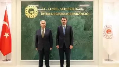 Çevre ve Şehircilik Bakanı Kurum, ABB Başkanı Yavaş'ı kabul etti