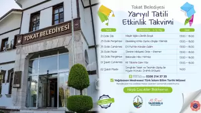 Yarıyıl tatilinde etkinlikler Tokat Belediyesi'nden