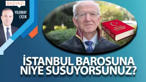 İstanbul Barosuna niye susuyorsunuz?