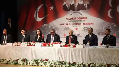 Kırklareli'nde "Bir ve Birlikte Hilal'e Doğru Türkiye Toplantıları" düzenlendi