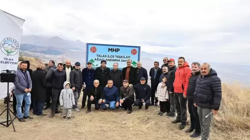 MHP'den Talas'ta “Geleceğe Milli Miras” temalı ağaç dikimi