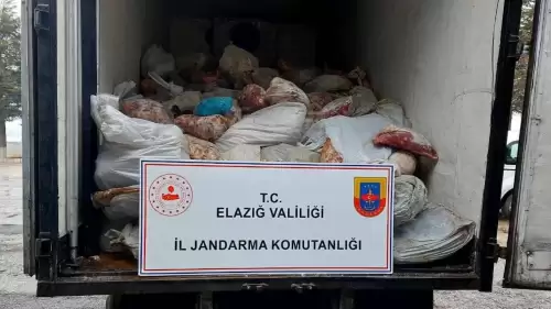 Elazığ'da 5 ton 880 kilogram kaçak et ele geçirildi