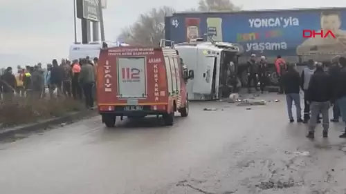 Balıkesir’de öğrenci servisi TIR’la çarpıştı