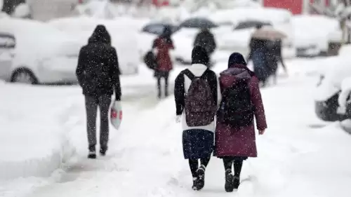 Uşak'ta kar nedeniyle okullar 1 gün tatil edildi