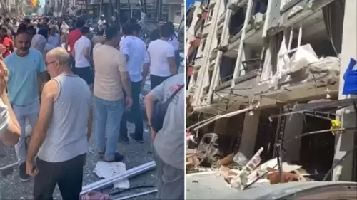 İzmir'deki patlamanın ilk görüntüleri! Ortalık resmen savaş alanına döndü