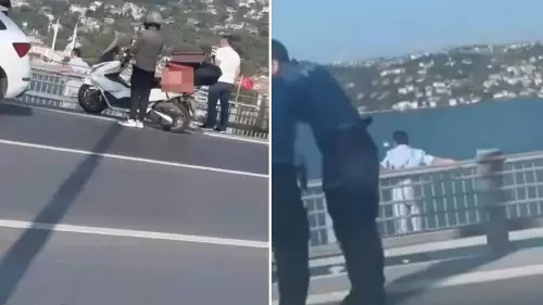 15 Temmuz Şehitler Köprüsü'nde intihar girişimi son anda engellendi