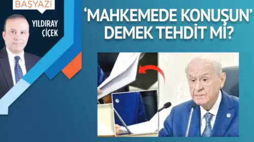 ‘Mahkemede konuşun’ demek tehdit mi?