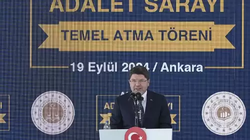 Yeni Ankara Adalet Sarayının temeli törenle atıldı