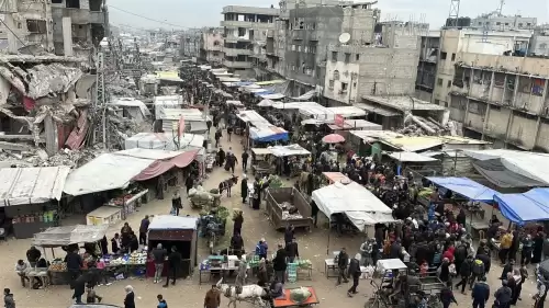 Gazze'deki pazarlarda ateşkesin ardından hareketlilik başladı