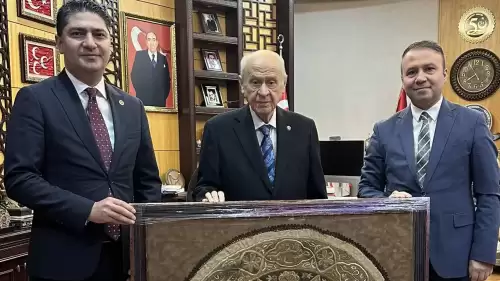 MHP Lideri Devlet Bahçeli'ye doğum günü ziyareti