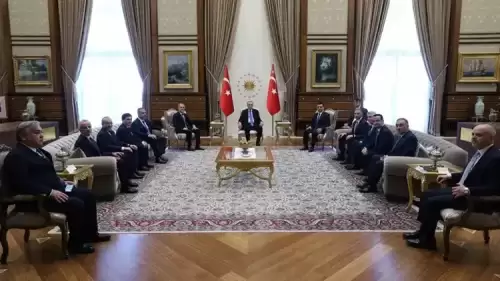 Cumhurbaşkanı Erdoğan'dan Külliye'de önemli buluşma